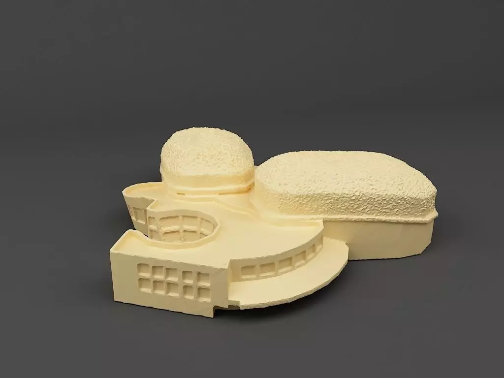 Esplanade Singapore 3D print model_0