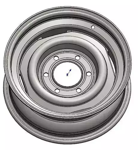 15 INCH 6 LUG STEEL WHEEL
