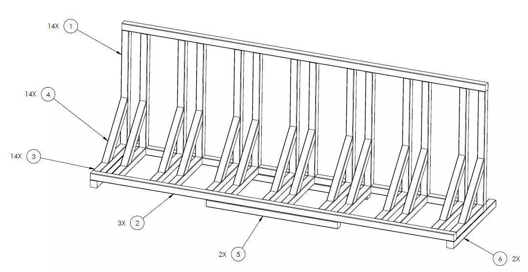BICYCLE RACK PROJECT FOR KIDS Free 3D model