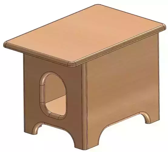 CAT HOUSE FOR KITS PROJECT Free 3D model