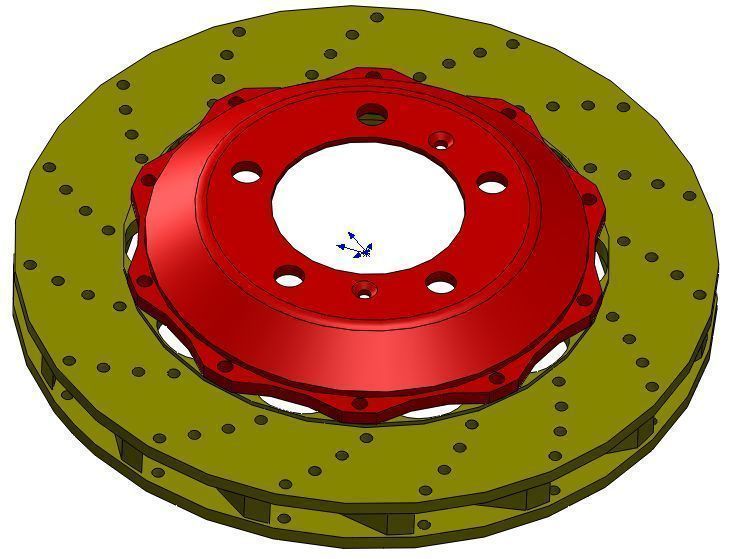 Brembo Rotor and Hat free 3D model CGTrader