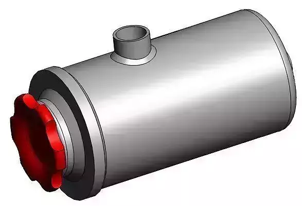 Aluminum Reservoir catch can Free 3D model