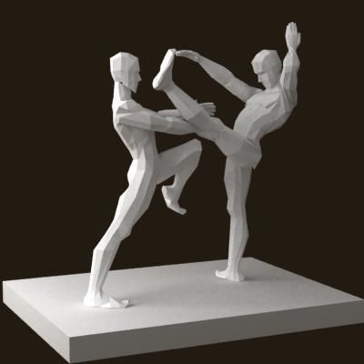 Olympiad sport sculpture 3D model_4
