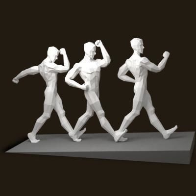Olympiad sport sculpture 3D model_5