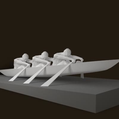Olympiad sport sculpture 3D model_8
