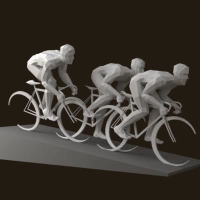 Olympiad sport sculpture 3D model_11