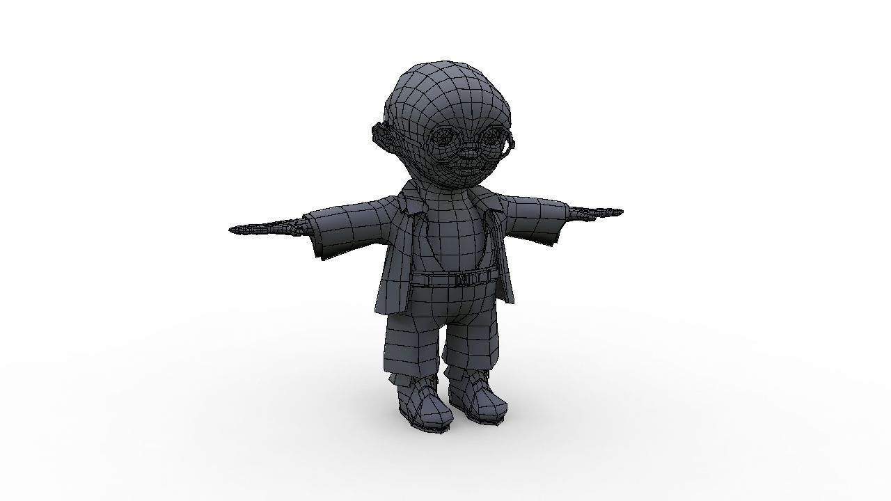 child 3d model man Free 3D model_2