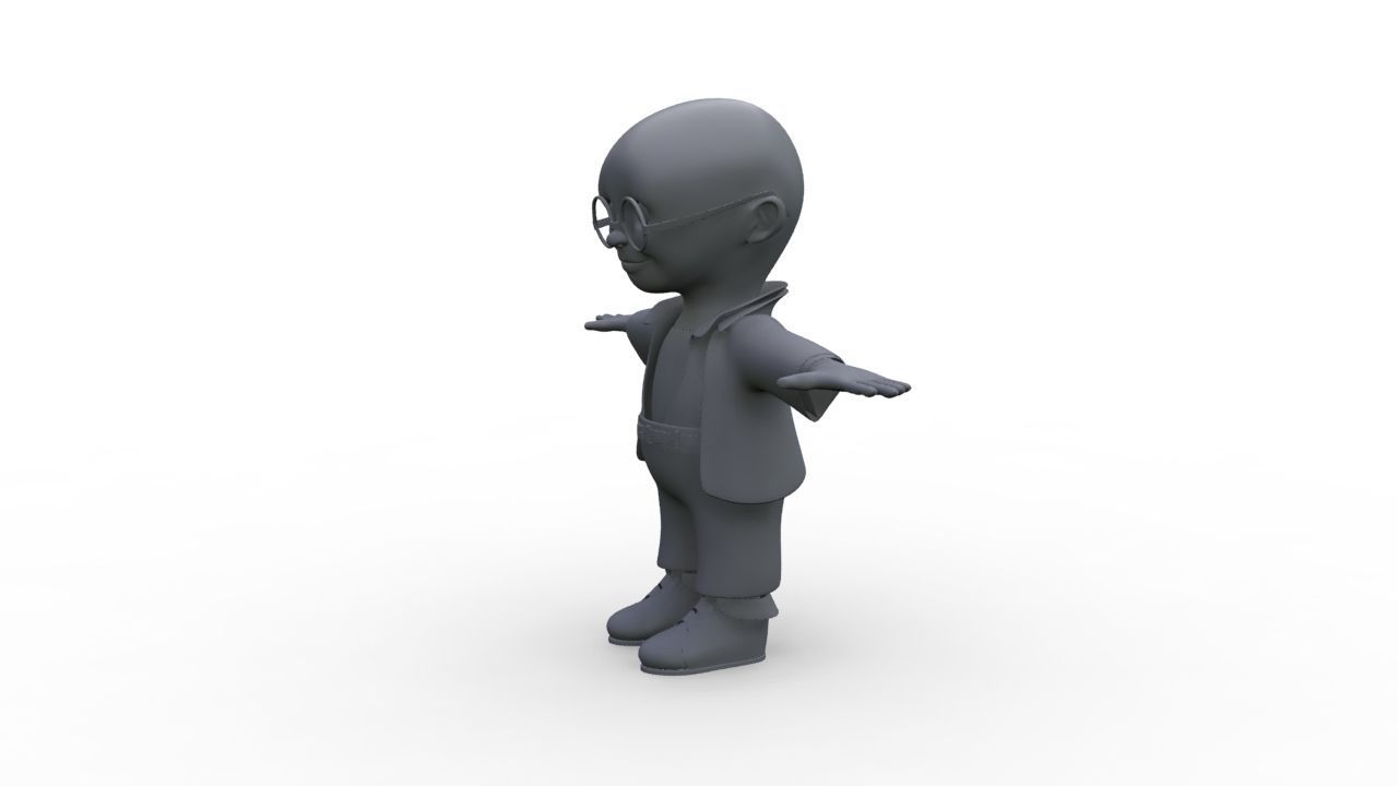 child 3d model man Free 3D model_4