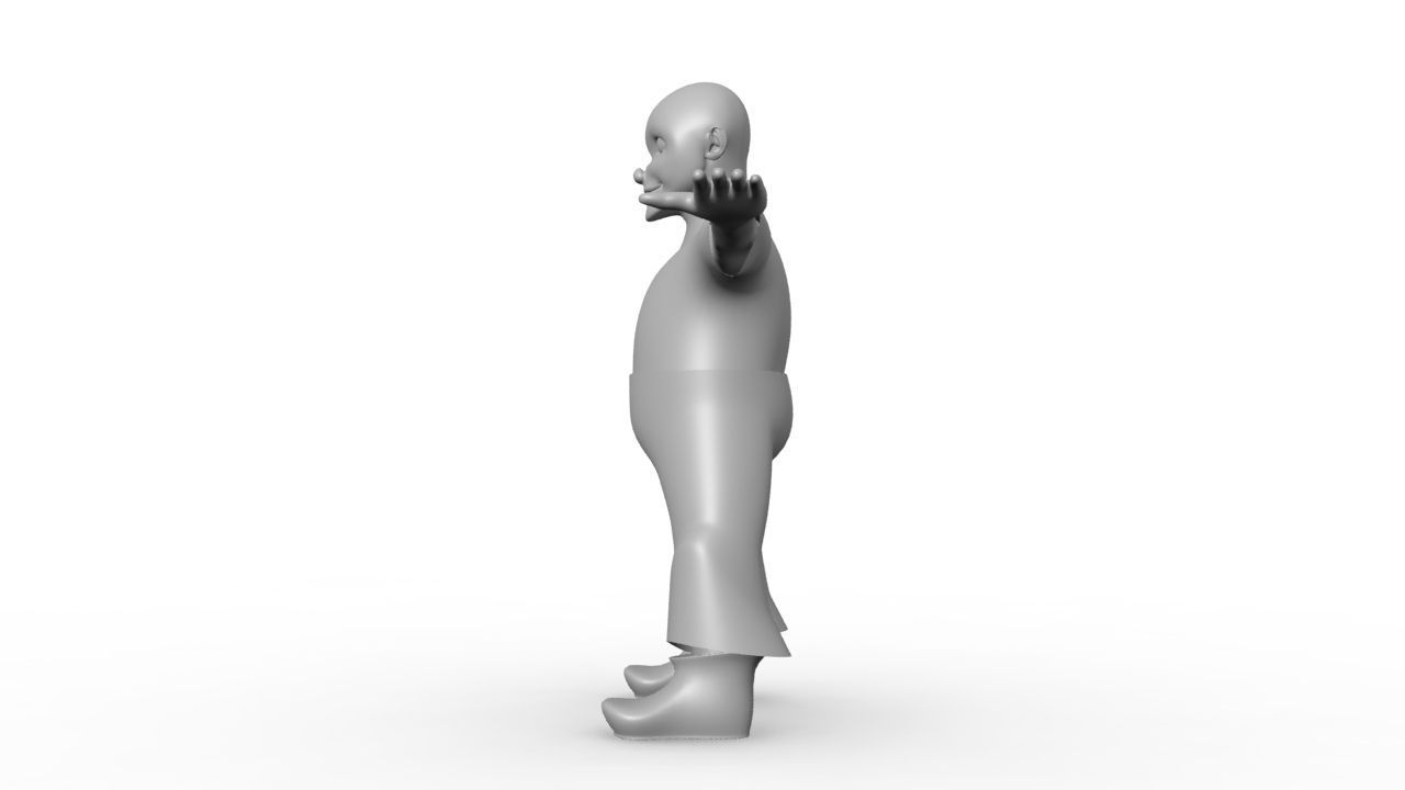 cartoon character Free 3D model_2