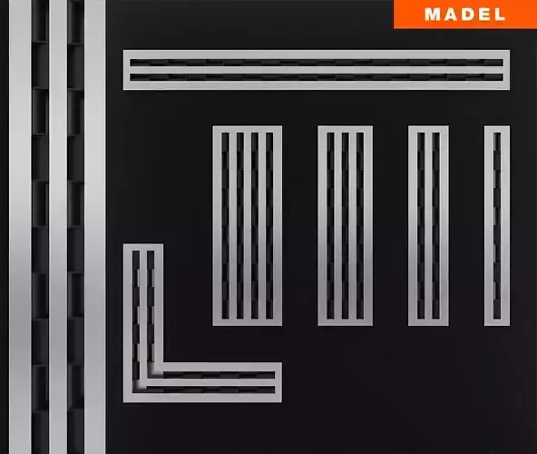 Linear slot diffusers 3D model