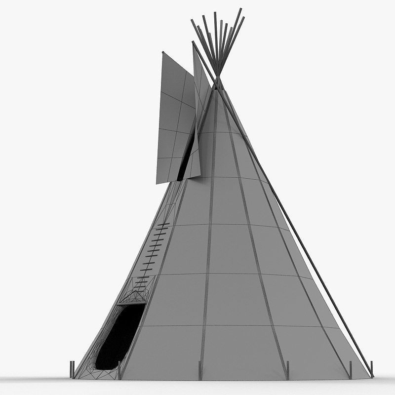 Tee Pee 3D model_7