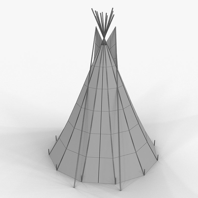 Tee Pee 3D model_3
