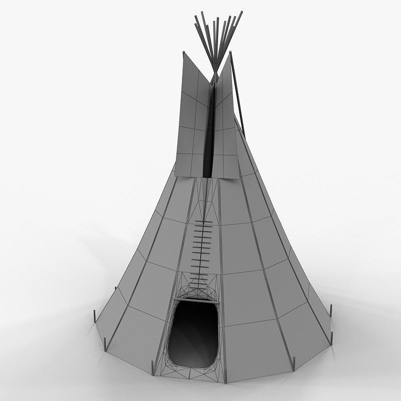 Tee Pee 3D model_8