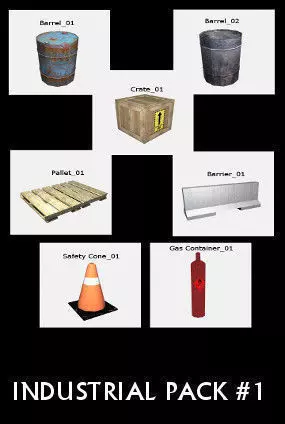 3TD Industrial Pack Free 3D model