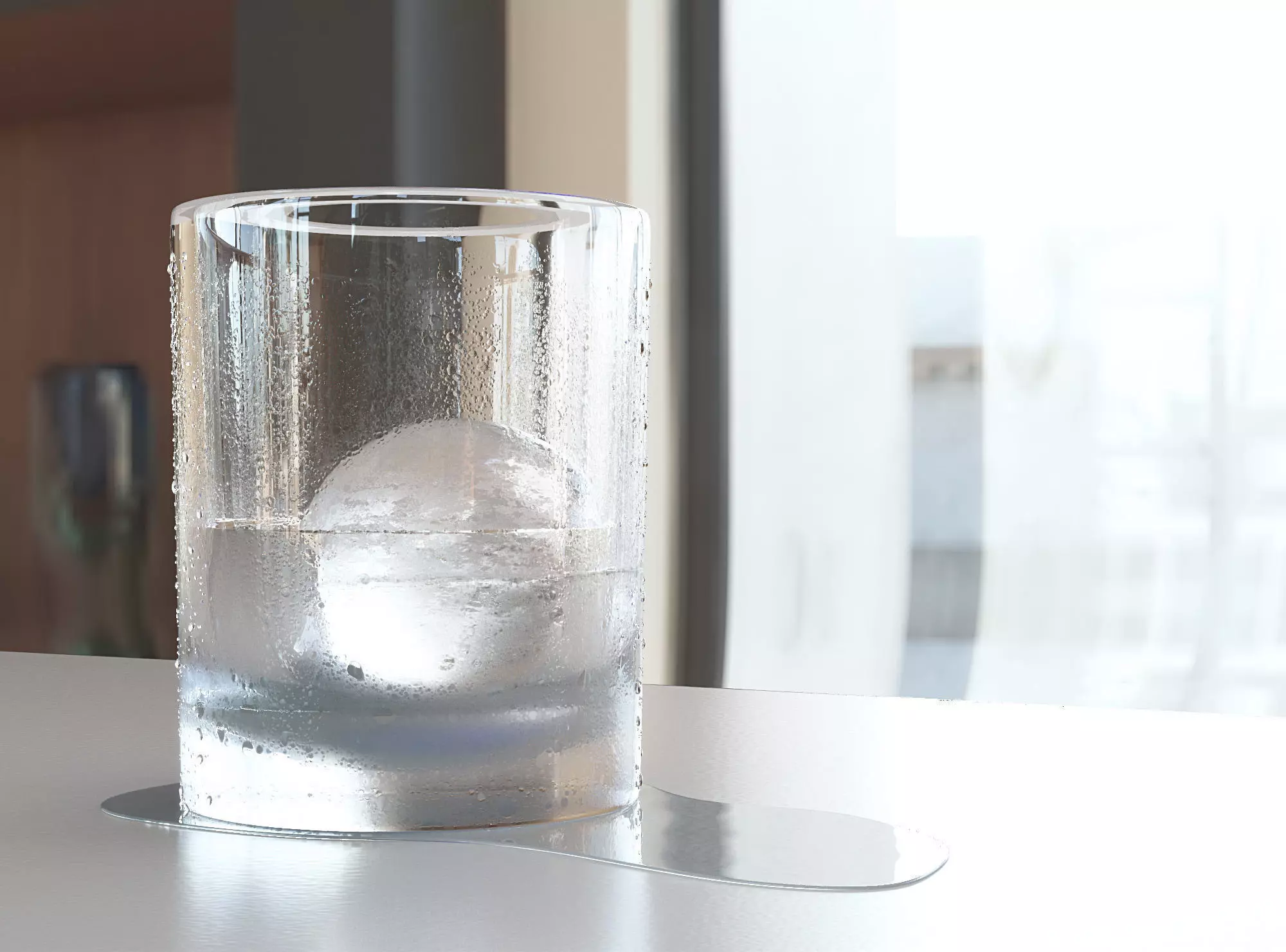Balll Glass and Ice vray 3D model_0