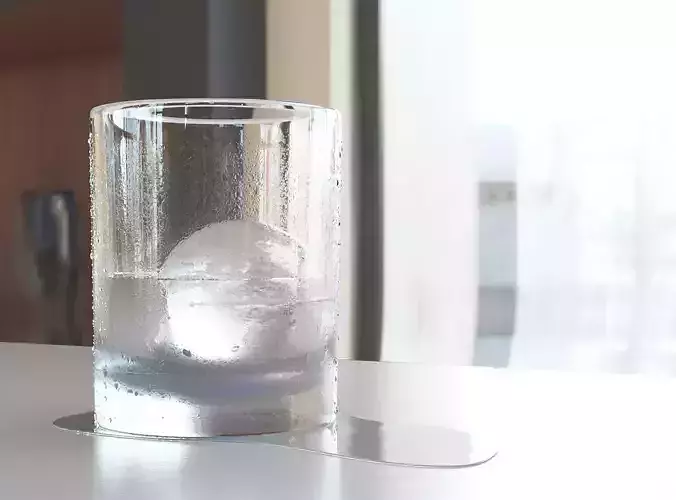 Balll Glass and Ice vray