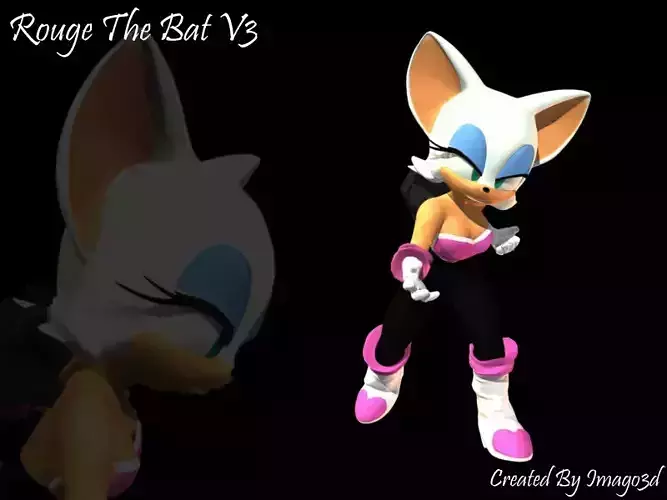 Rouge the bat V3 Free 3D model