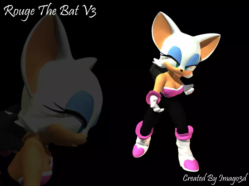 Rouge the bat V3 Free 3D model