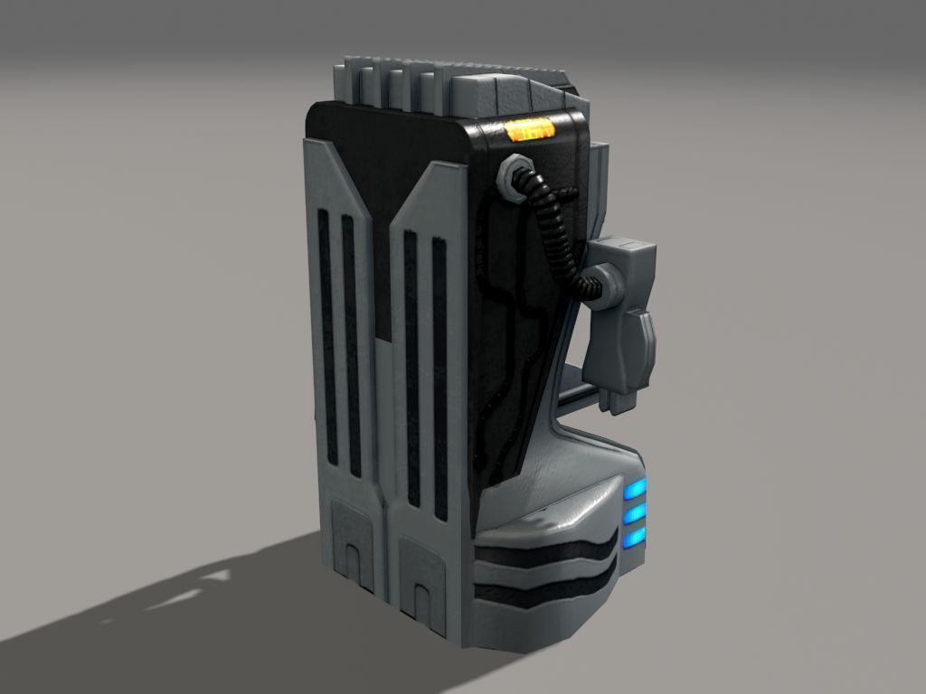 Replicator model futuristic game machine 3D model_24
