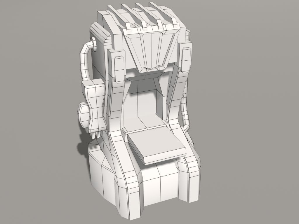 Replicator model futuristic game machine 3D model_33