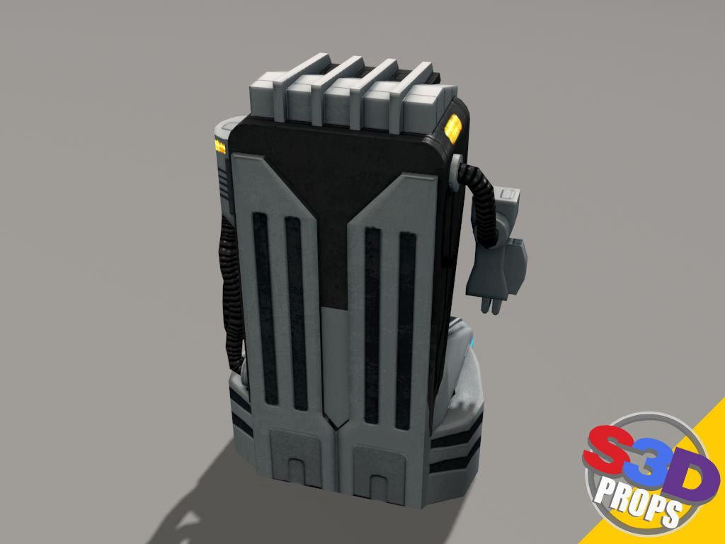 Replicator model futuristic game machine 3D model_2
