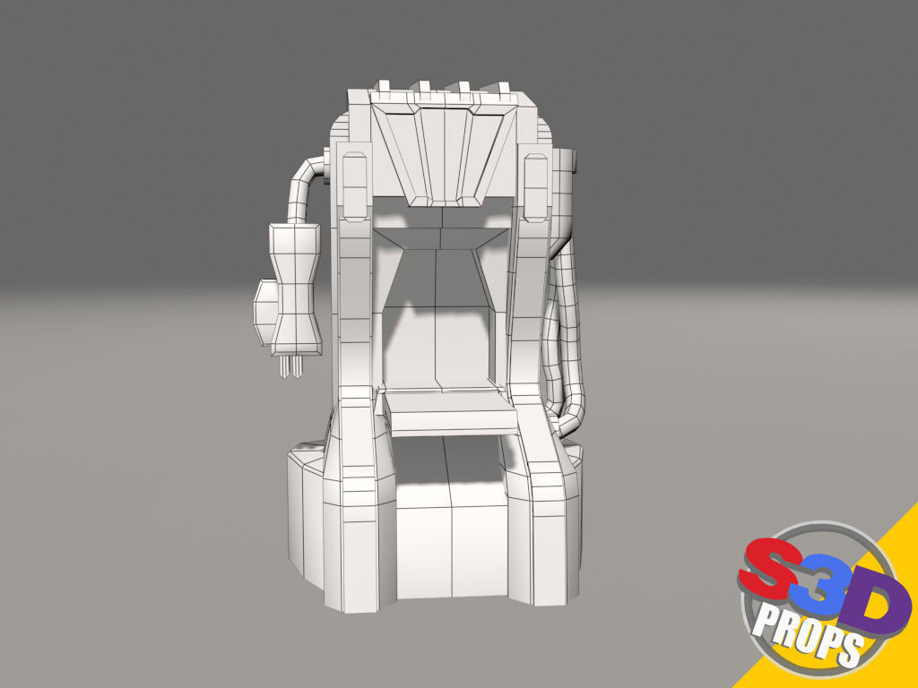 Replicator model futuristic game machine 3D model_32