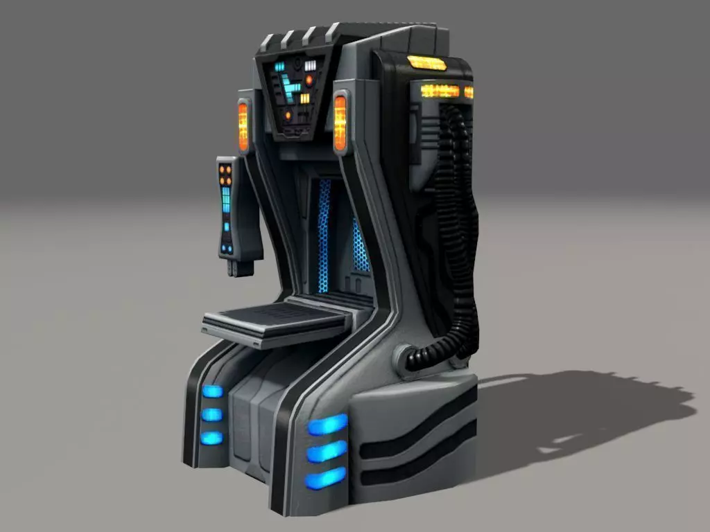 Replicator model futuristic game machine 3D model_0