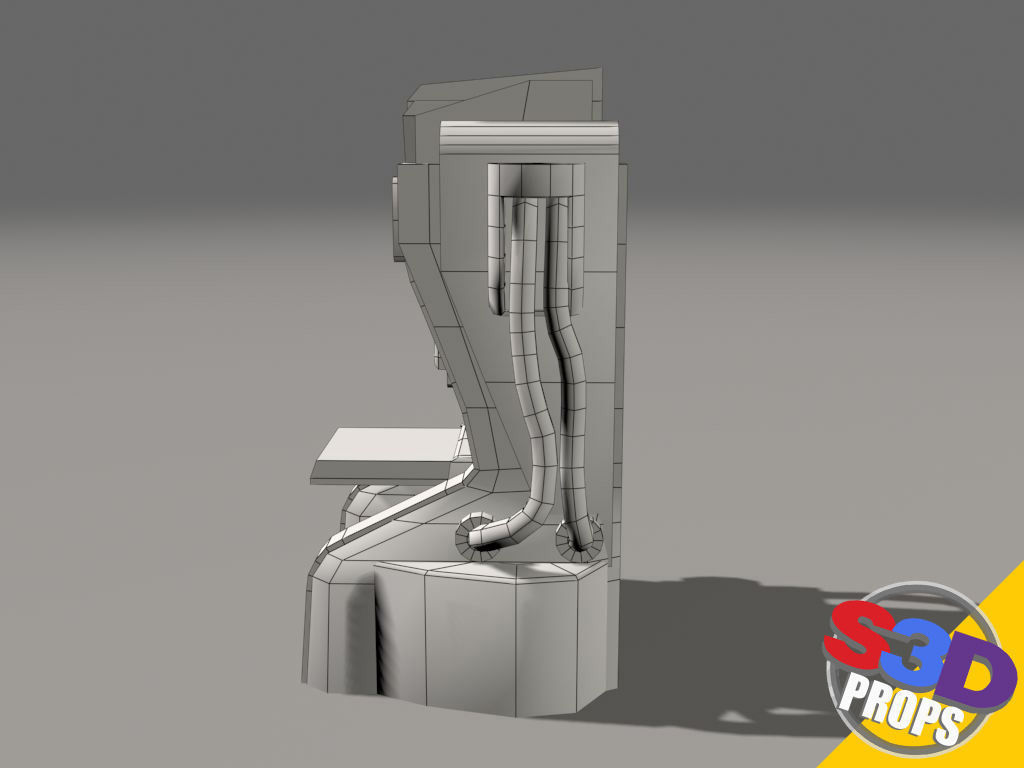 Replicator model futuristic game machine 3D model_37