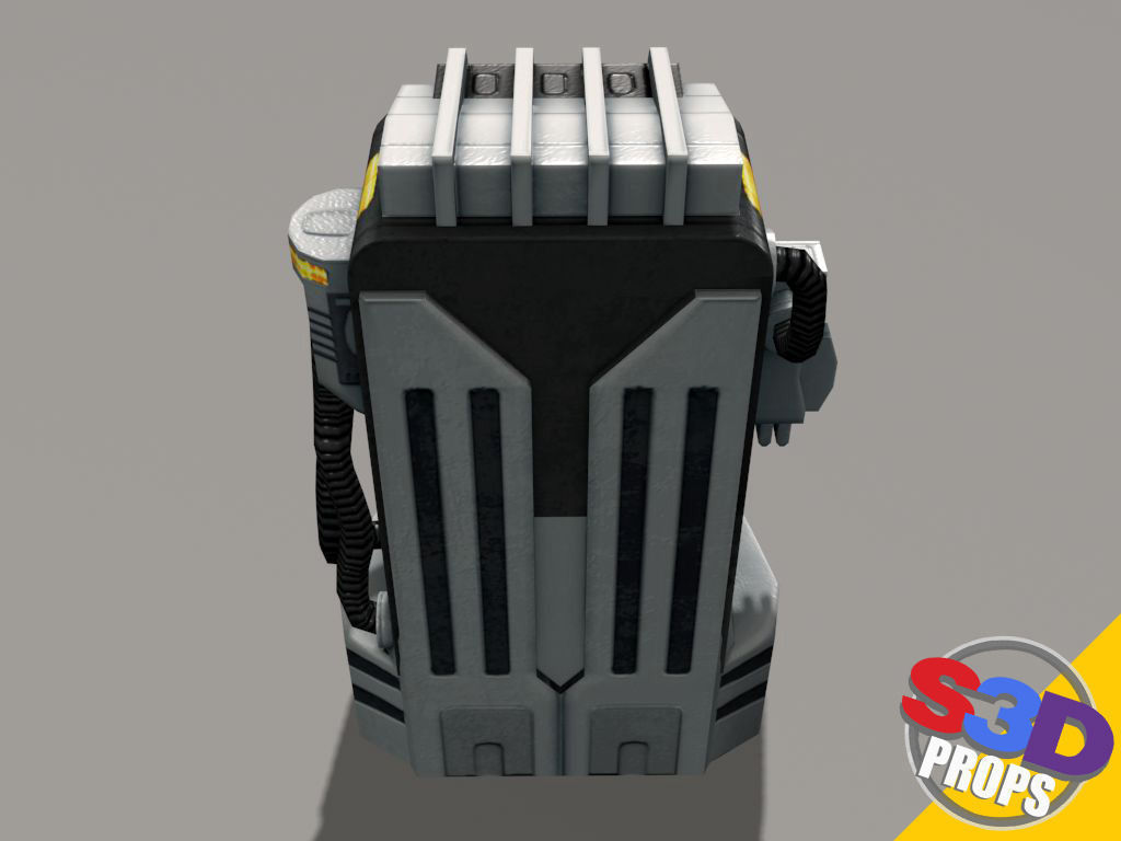 Replicator model futuristic game machine 3D model_8