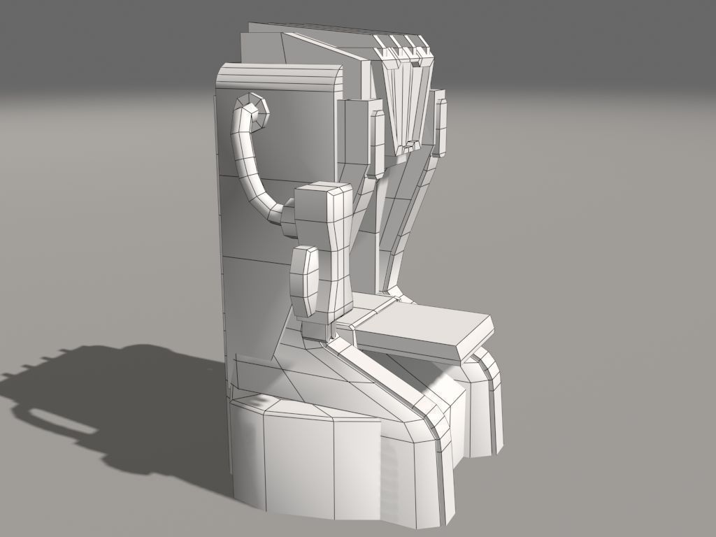 Replicator model futuristic game machine 3D model_11