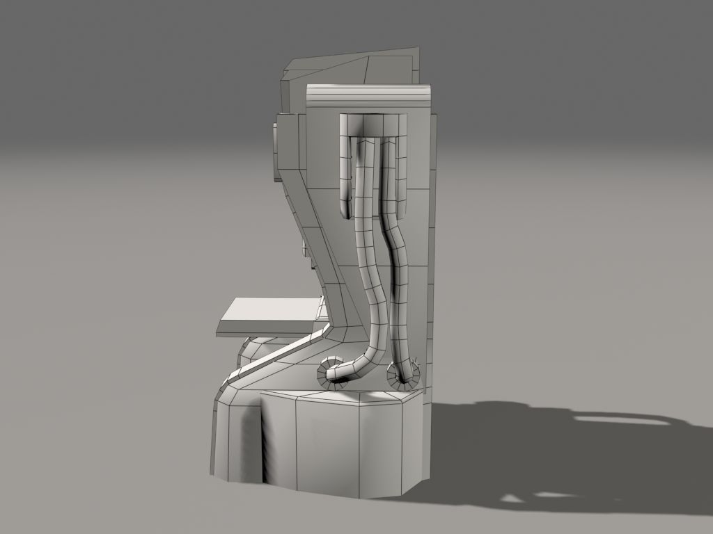 Replicator model futuristic game machine 3D model_27