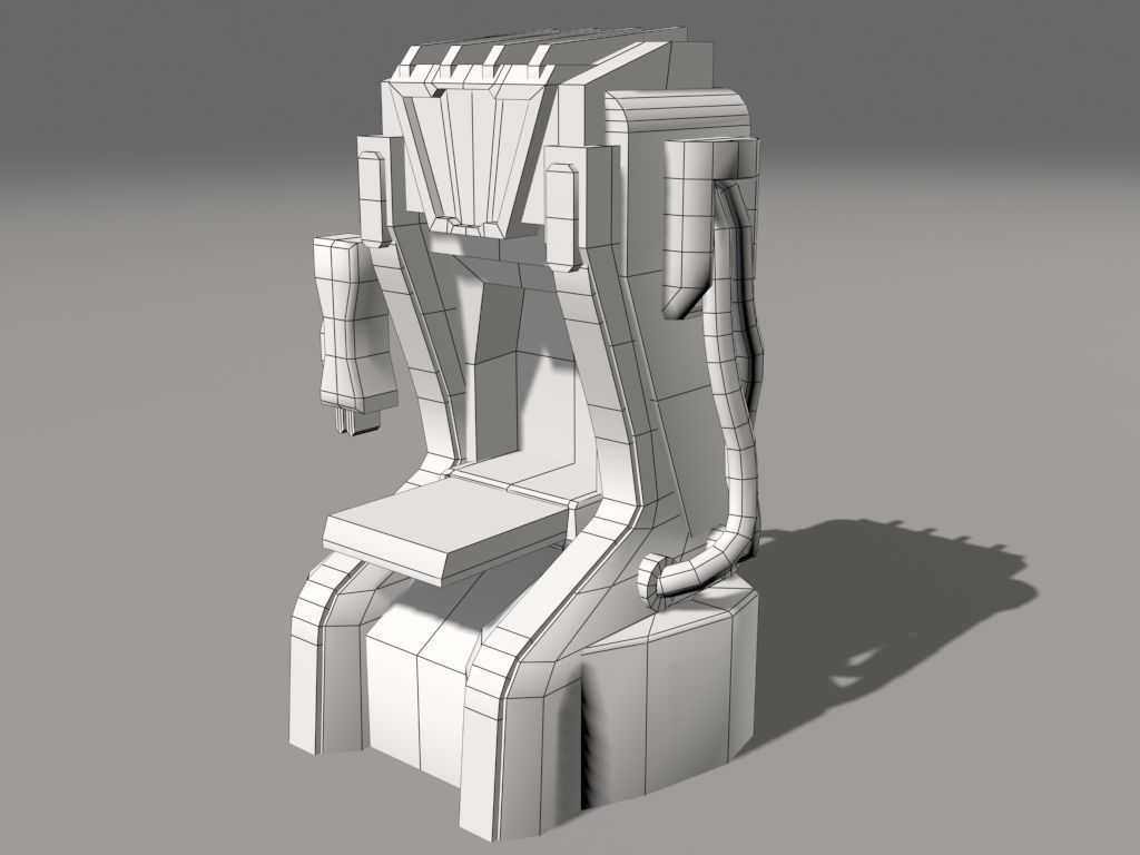 Replicator model futuristic game machine 3D model_6