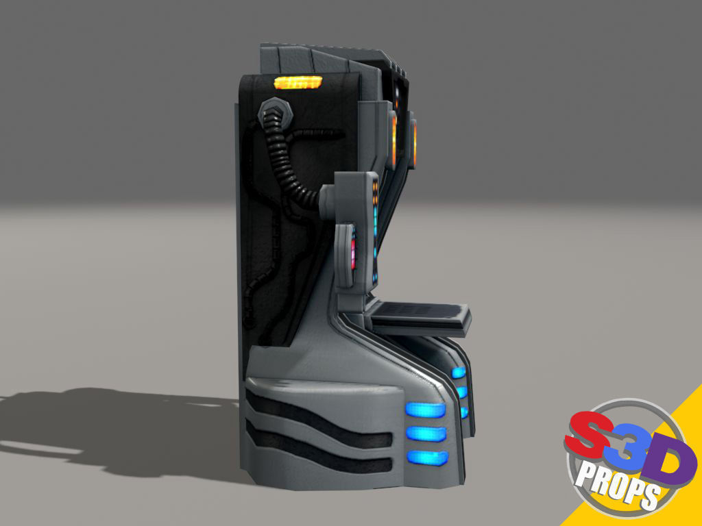 Replicator model futuristic game machine 3D model_18