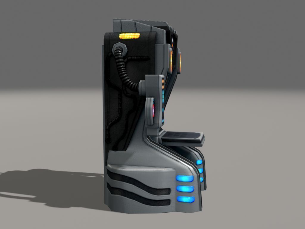 Replicator model futuristic game machine 3D model_29