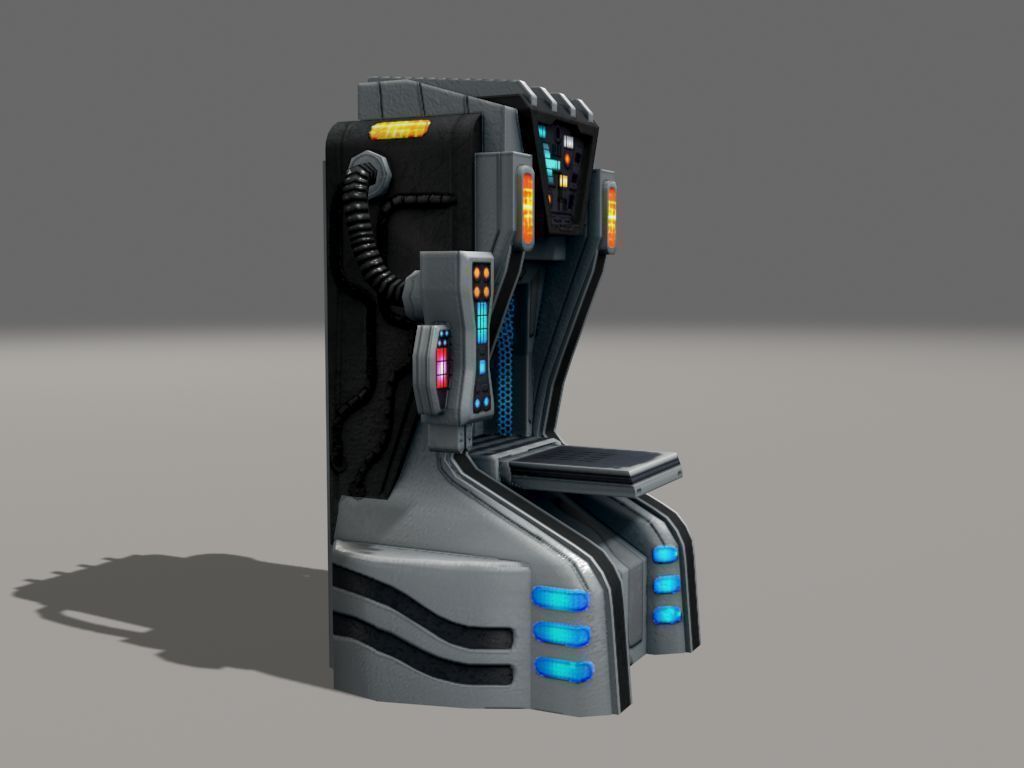 Replicator model futuristic game machine 3D model_3