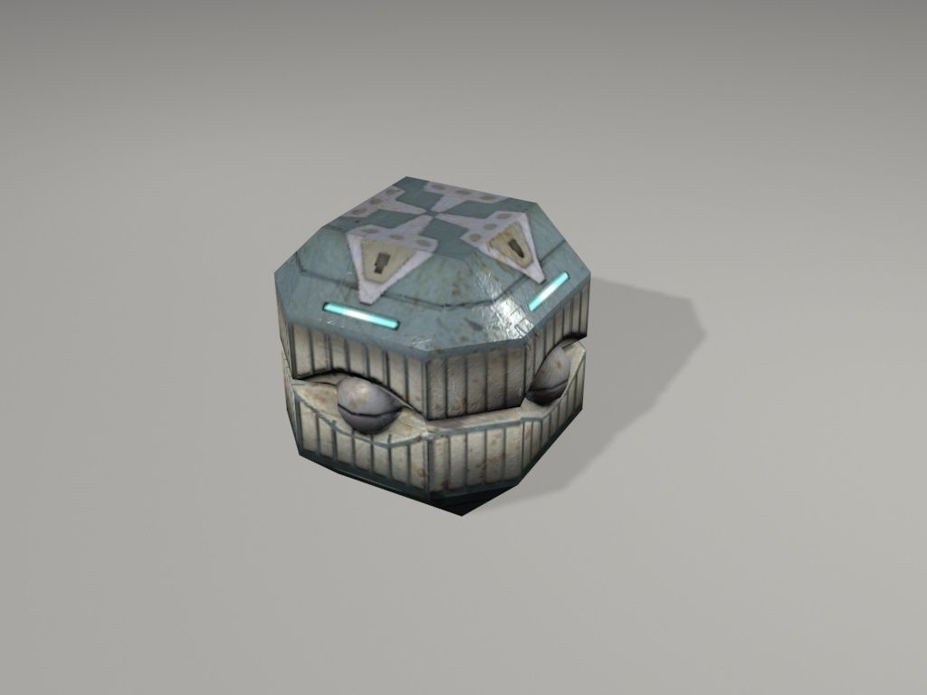 scifi crates 3D model_10