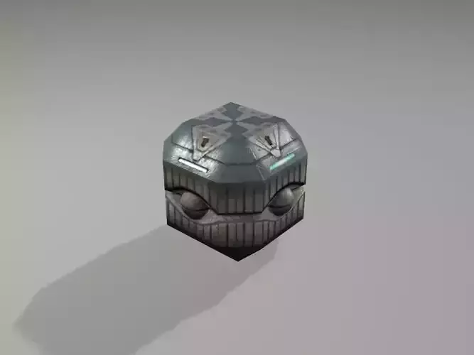 scifi crates 3D model