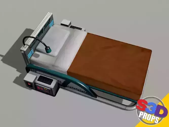 scifi bed 3D model