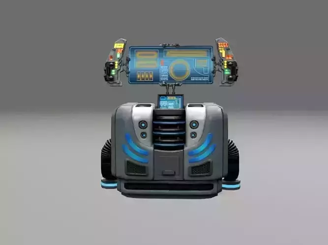 scifi control panel1 3D model