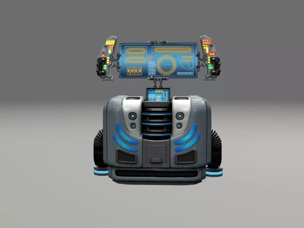 scifi control panel1 3D model_0