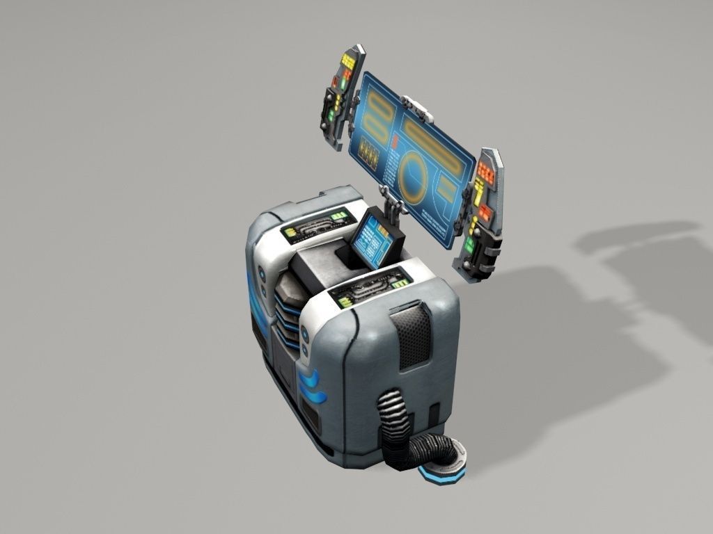 scifi control panel1 3D model_10