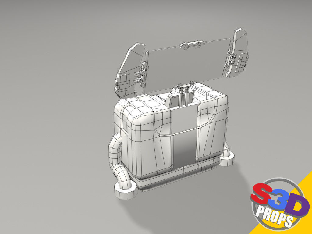 scifi control panel1 3D model_6