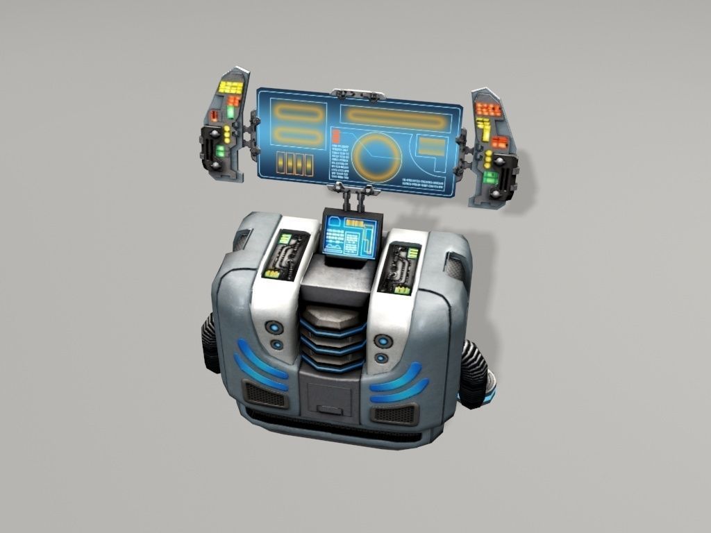 scifi control panel1 3D model_3