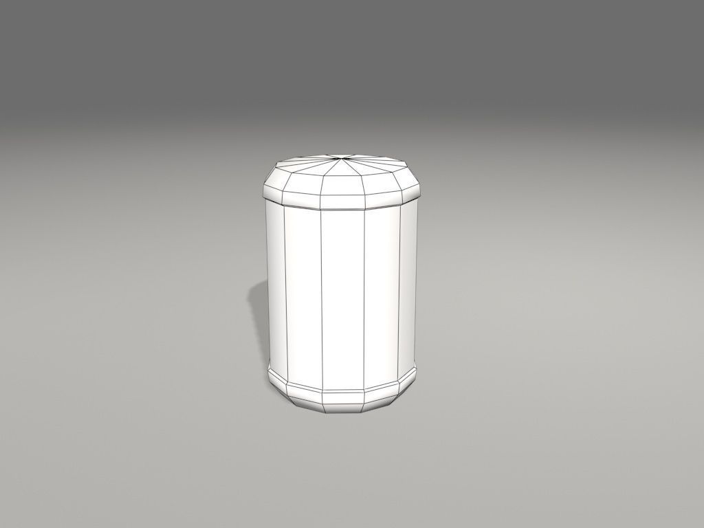 scifi canister 3D model_7
