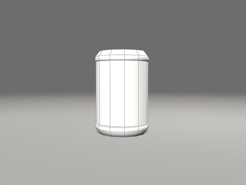 scifi canister 3D model_5
