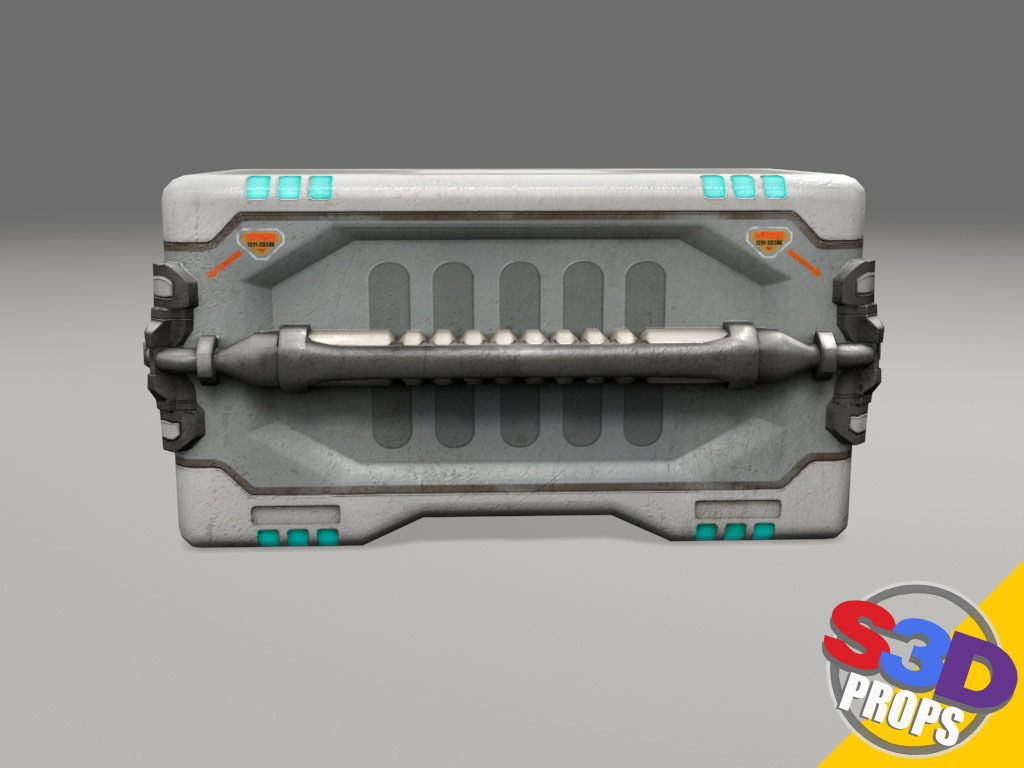 scifi big crate1 3D model_2
