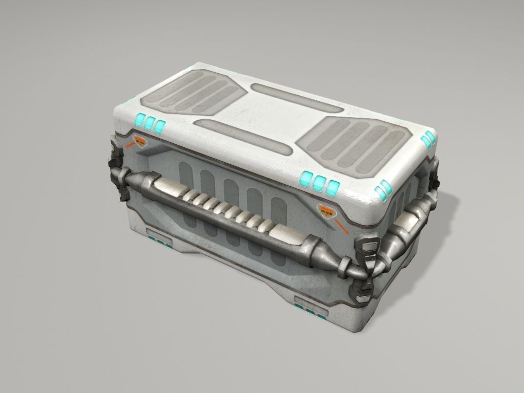 scifi big crate1 3D model_3