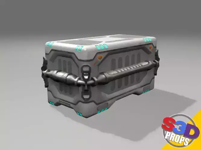 scifi big crate1 3D model