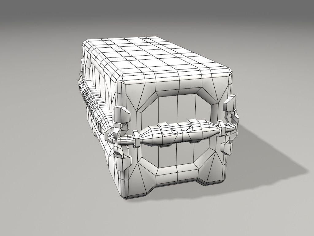 scifi big crate1 3D model_7