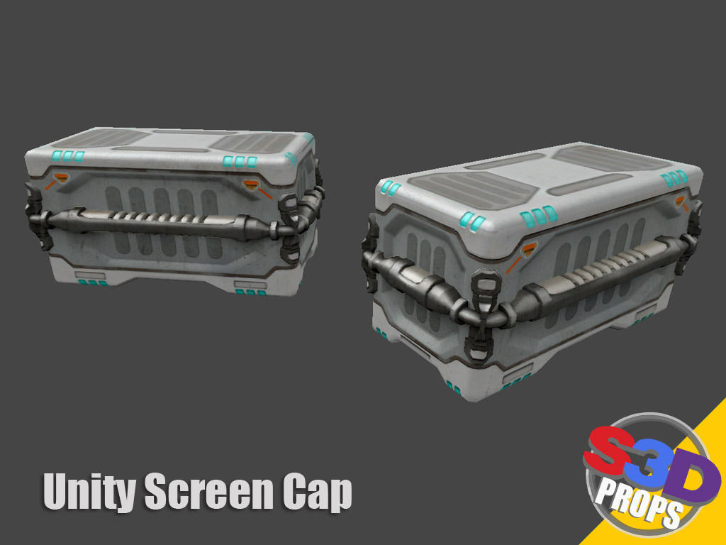 scifi big crate1 3D model_4